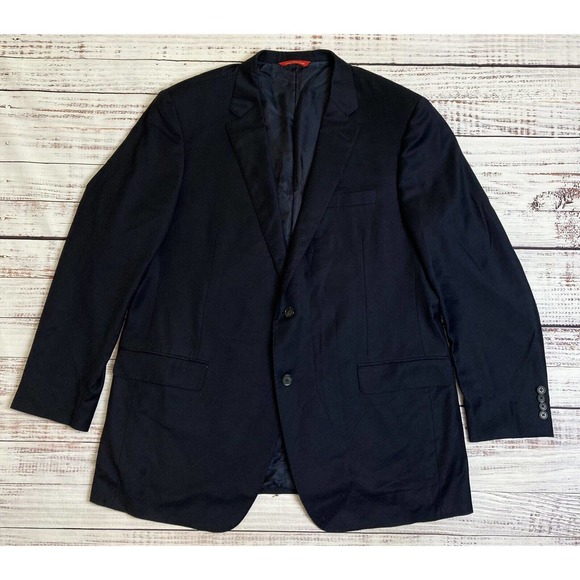 Samuelsohn Performance Wool Sport Coat Blazer 2 Button SB Gable Mens 48-42 Long - Picture 6 of 10